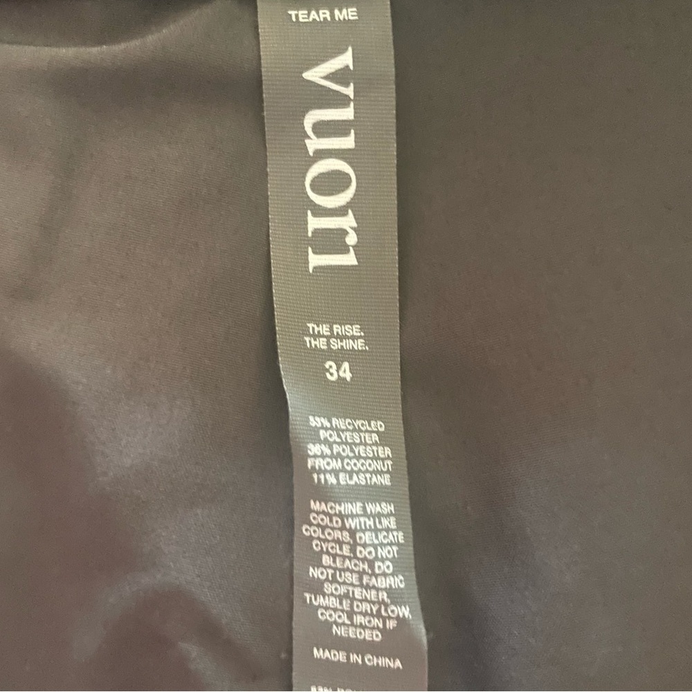 Vuori Infinity Boardshorts Black Vintage Ocean Print Black Gray Size 34 NWOT - Picture 6 of 12